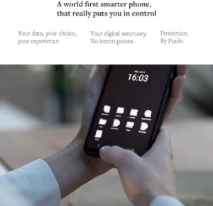 Punkt. MC02 Smartphone with Built-in VPN, 64 MP Camera, and 4K Video
