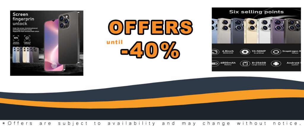 Unlocked Cell Phones A14 Pro Max Android 13 Smartphone with Large 6.8" Display and Dual SIM