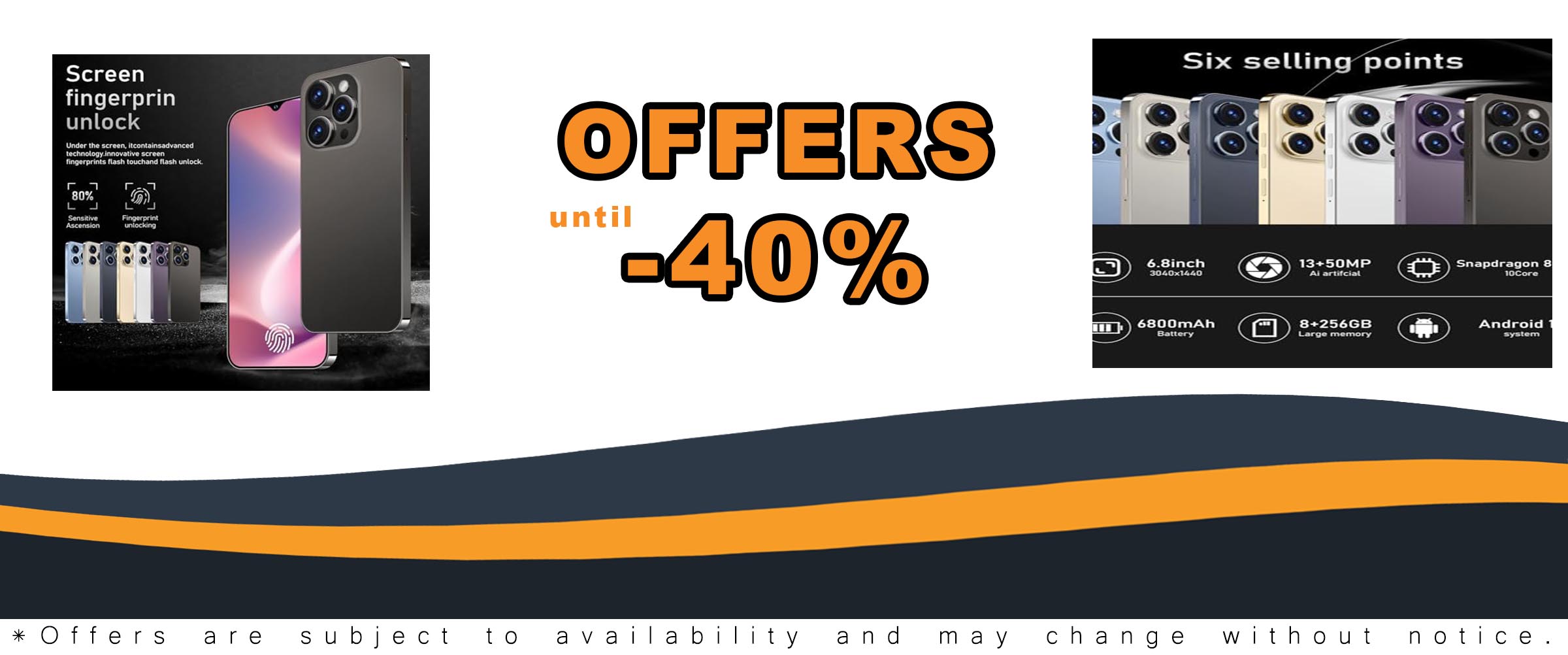 Unlocked Cell Phones A14 Pro Max Android 13 Smartphone with Large 6.8" Display and Dual SIM