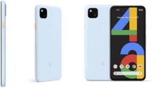 Google Pixel 4a Unlocked Android Smartphone in Barely Blue