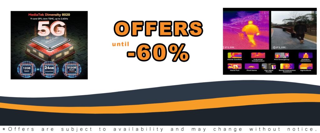 Blackview BL9000 Pro 5G Rugged Smartphone with FLIR Thermal Imaging Camera, 36GB RAM, and 120Hz display