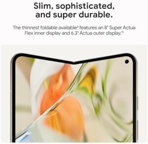 Google Pixel 9 Pro Fold - Front and Rear View - Foldable Smartphone with Advanced Camera