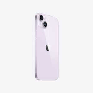 Apple iPhone 14 Plus, 128GB, Purple for Verizon (Renewed) - Front and Back View