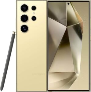 SAMSUNG Galaxy S24 Ultra 5G in Titanium Yellow, Factory Unlocked, 256GB - Renewed Smartphone