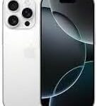 Apple iPhone 16 Pro Max 256GB White Titanium Unlocked Renewed front view