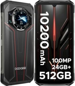 DOOGEE S119 Rugged Phone with 100MP Camera, 10200mAh Battery, and 6.72" FHD+ Screen
