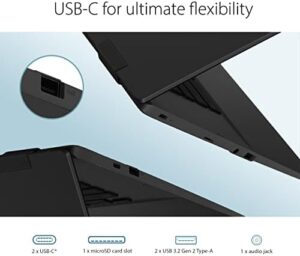 ASUS Chromebook CX1 with 15.6-inch Full HD display, Mineral Gray color, and Intel Celeron N3350 processor.