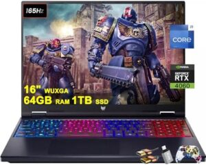 Acer Predator Helios Neo 16 Gaming Laptop with 16" WUXGA display, RGB backlit keyboard, and Intel i9 processor