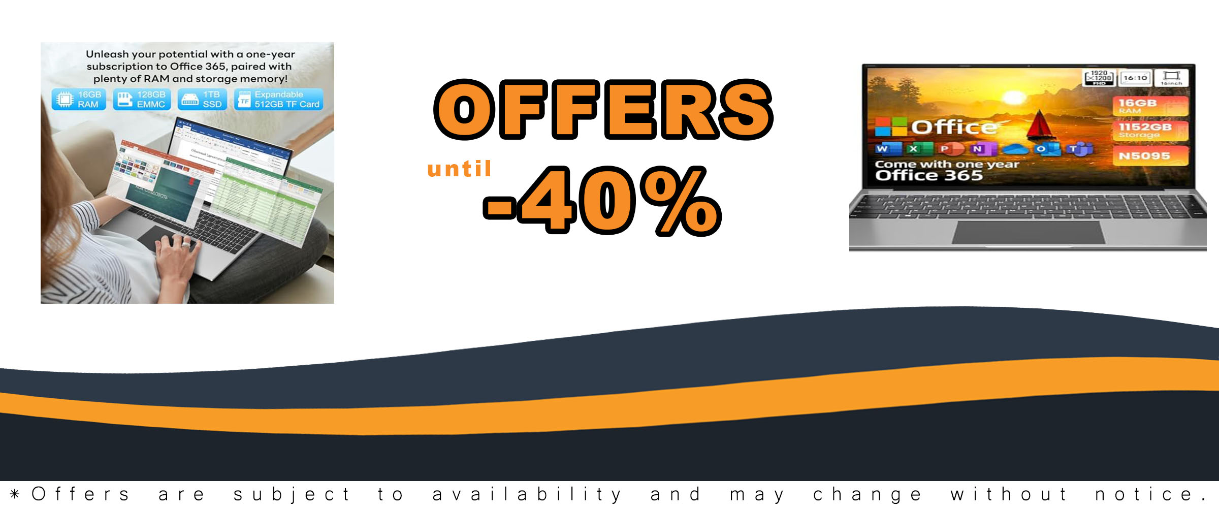 Jumper Laptop Computer 16 Inch with Office 365, 16GB RAM, 1152GB Storage, and FHD IPS Display 
