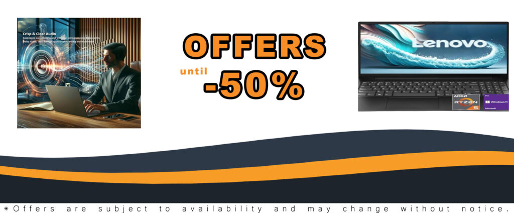 Lenovo V15 Laptop on a desk showcasing its 15.6" Full HD screen, sleek design, and business-ready features.