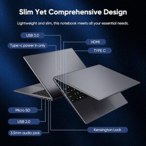 15.6 inch Win11 Laptop Computer with 1920x1080 IPS Screen, N95 Processor, and Full-size Keyboard