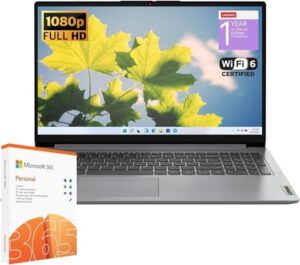 Lenovo IdeaPad 1 Student Laptop with Intel Dual Core Processor and 20GB RAM