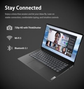 Lenovo V14 Laptop 14-inch Full HD display, AMD Ryzen 5, 16GB RAM, and 512GB SSD