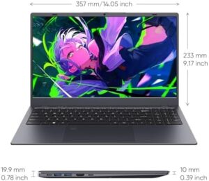 Coolby 15.6-inch Windows 11 Laptop with Intel N95, 12GB RAM, and 256GB SSD – High-Performance and Budget-Friendly  