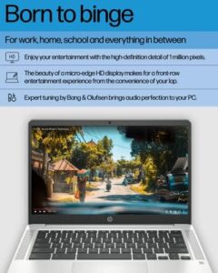 HP Chromebook 14 Laptop, Intel Celeron N4120, 14" HD Display, Chrome OS