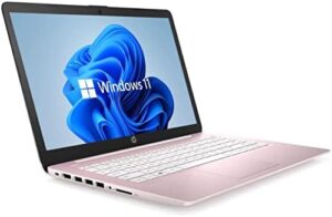 HP 14" HD Laptop in Dale Pink with Intel Celeron and Windows 11