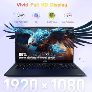 NIMO Laptop 15.6 FHD display with Intel Core i3 processor, 32GB RAM, 1TB SSD, and backlit keyboard