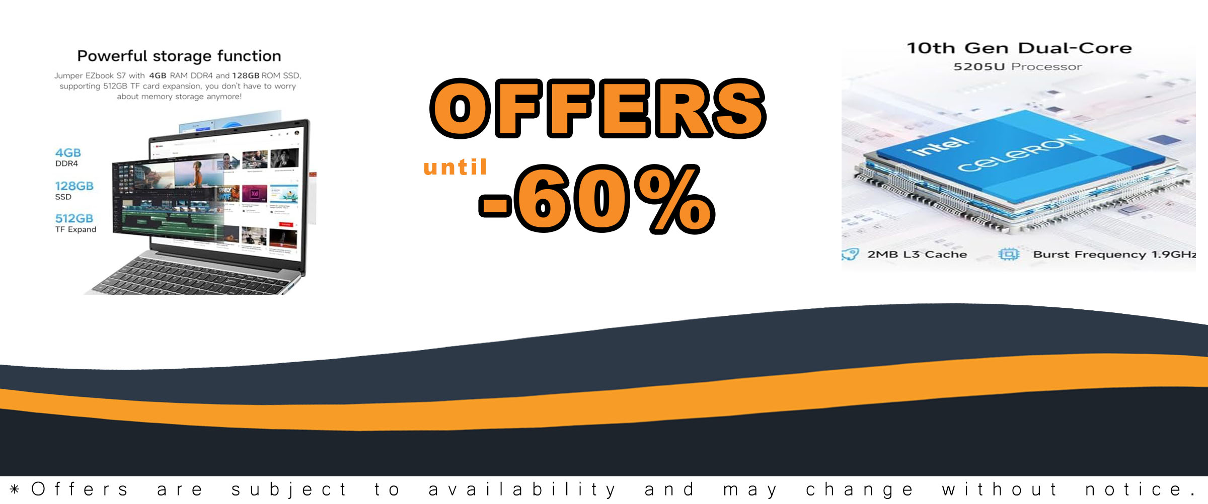 15.6 Inch Laptop with Office 365 featuring HD Display, 4GB RAM, and Windows 11