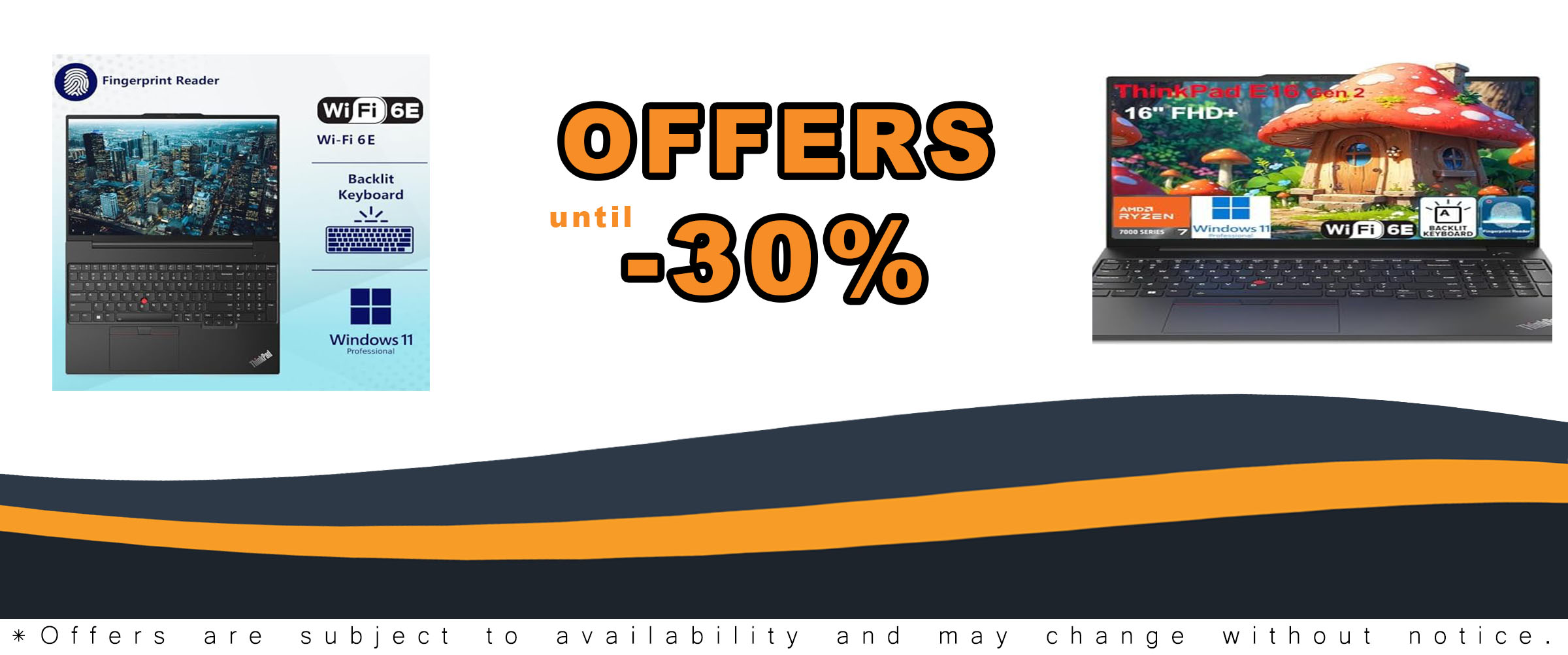Lenovo ThinkPad E16 G2 Business Laptop with Ryzen 7 Processor and 64GB RAM
