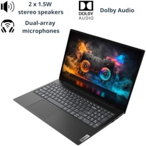 Lenovo V15 Laptop with 15.6" FHD Display, AMD Ryzen 5 5500U, 16GB RAM, and 512GB SSD  