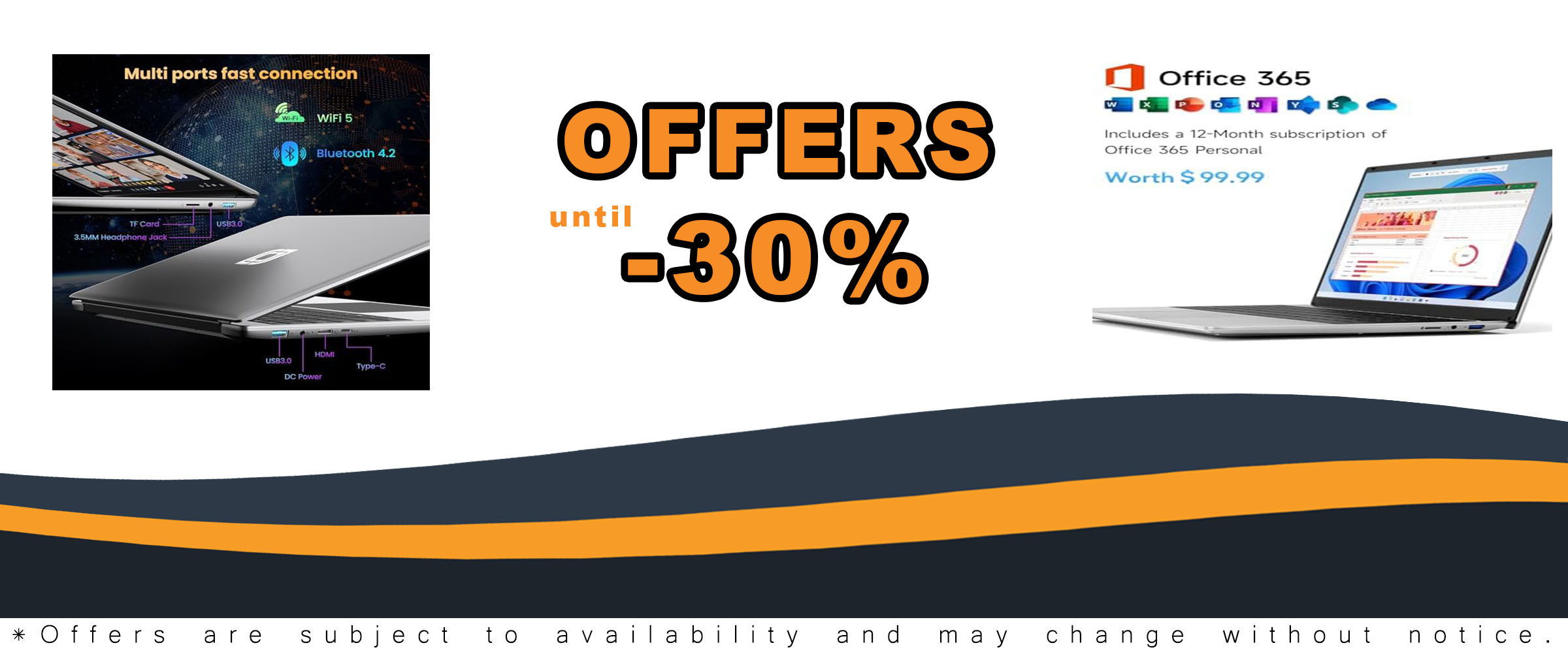 Jumper Laptop with 12GB RAM, 640GB ROM, Office 365, 5305U Processor, FHD Screen