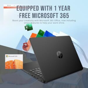 HP Stream 14" HD BrightView Laptop with 16GB RAM, 288GB Storage, and Intel Celeron N4120 Processor
