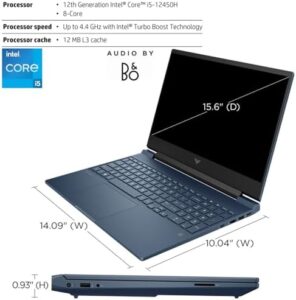 HP Victus 15.6 i5 Gaming Laptop with 15.6" Full HD display, Intel Core i5, and NVIDIA GeForce RTX 3050
