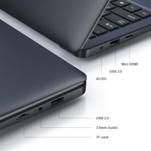 Windows Laptop with Intel Celeron N4000, 8GB RAM, 256GB SSD, and 11.6-inch HD display