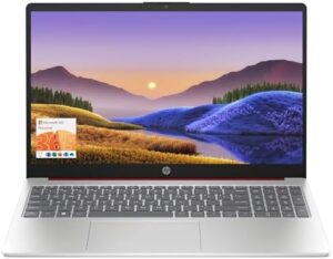 HP 15.6" Portable Laptop with HD Display, Intel Quad-Core Processor, and 16GB RAM