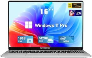 16 Inch Gaming Laptop with Intel 12th Gen Processor, Backlit Keyboard, and FHD Display