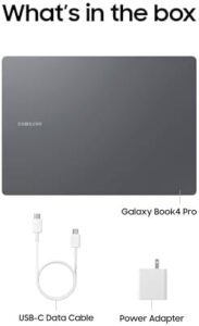 Samsung 14" Galaxy Book4 Pro Laptop with 3K AMOLED touchscreen and Intel Core 5 Ultra Processor in Moonstone Gray  