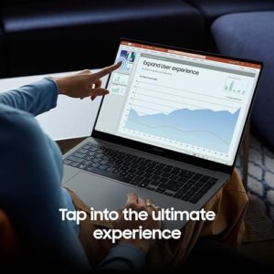 Samsung 14" Galaxy Book4 Pro Laptop with 3K AMOLED touchscreen and Intel Core 5 Ultra Processor in Moonstone Gray  