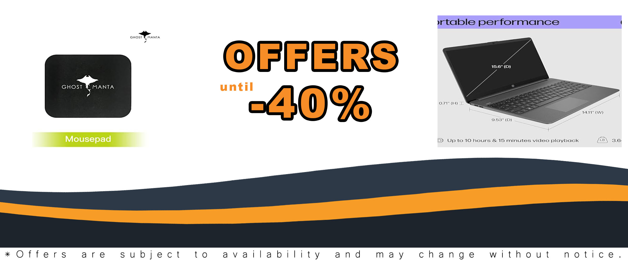 HP 15.6 FHD Flagship Business Laptop in gray with a fast-charging feature and a clear display