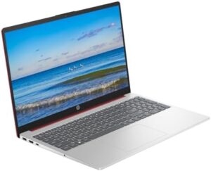 HP 2024 Portable 15'' HD Micro-Edge IPS Laptop with Intel Pentium Processor, 16GB RAM, and 128GB SSD  