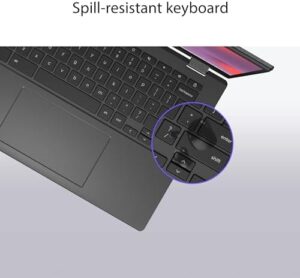 ASUS Chromebook CM14 Laptop with 14" HD Anti-Glare Display, MediaTek Kompanio 520, and ChromeOS in Gravity Grey