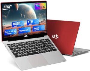 NIMO 15.6 FHD Student Laptop with Backlit Keyboard and Fingerprint Sensor