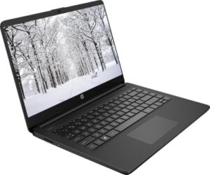 HP 2025 Premium 14" IPS Brightview Touchscreen Laptop in Dale Black – Renewed Model