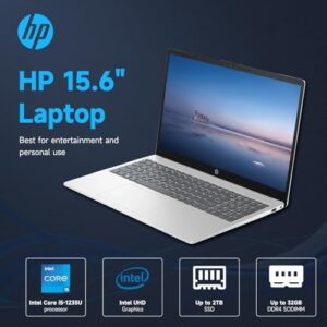 HP 15.6" HD Touchscreen Laptop with Intel Core i5-1235U, 32GB RAM, and 1TB SSD
