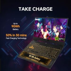 ASUS TUF 15.6 i7 RTX 4070 Gaming Laptop with RGB Backlit Keyboard