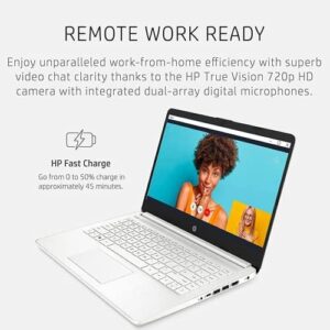 HP Latest Stream 14" HD Laptop in white with Intel Celeron processor and long battery life